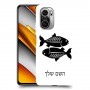דגים כיסוי מגן קשיח בעיצוב אישי עם השם שלך ל Xiaomi Poco F3 יחידה אחת סקרין מובייל