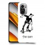 ילד סקייטבורד כיסוי מגן קשיח בעיצוב אישי עם השם שלך ל Xiaomi Poco F3 יחידה אחת סקרין מובייל