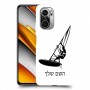 גלישת מפרש כיסוי מגן קשיח בעיצוב אישי עם השם שלך ל Xiaomi Poco F3 יחידה אחת סקרין מובייל