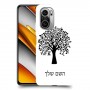 עץ כיסוי מגן קשיח בעיצוב אישי עם השם שלך ל Xiaomi Poco F3 יחידה אחת סקרין מובייל
