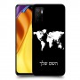 מפת העולם כיסוי מגן קשיח בעיצוב אישי עם השם שלך ל Xiaomi Poco M3 Pro 5G יחידה אחת סקרין מובייל