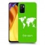 מפת העולם כיסוי מגן קשיח בעיצוב אישי עם השם שלך ל Xiaomi Poco M3 Pro 5G יחידה אחת סקרין מובייל