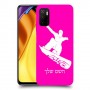 סנובורד כיסוי מגן קשיח בעיצוב אישי עם השם שלך ל Xiaomi Poco M3 Pro 5G יחידה אחת סקרין מובייל