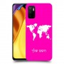 מפת העולם כיסוי מגן קשיח בעיצוב אישי עם השם שלך ל Xiaomi Poco M3 Pro 5G יחידה אחת סקרין מובייל
