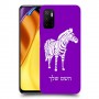 זברה כיסוי מגן קשיח בעיצוב אישי עם השם שלך ל Xiaomi Poco M3 Pro 5G יחידה אחת סקרין מובייל