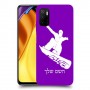 סנובורד כיסוי מגן קשיח בעיצוב אישי עם השם שלך ל Xiaomi Poco M3 Pro 5G יחידה אחת סקרין מובייל