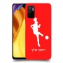 כדורגל - אישה כיסוי מגן קשיח בעיצוב אישי עם השם שלך ל Xiaomi Poco M3 Pro 5G יחידה אחת סקרין מובייל