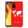 מפת העולם כיסוי מגן קשיח בעיצוב אישי עם השם שלך ל Xiaomi Poco M3 Pro 5G יחידה אחת סקרין מובייל