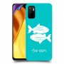 דגים כיסוי מגן קשיח בעיצוב אישי עם השם שלך ל Xiaomi Poco M3 Pro 5G יחידה אחת סקרין מובייל