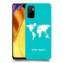 מפת העולם כיסוי מגן קשיח בעיצוב אישי עם השם שלך ל Xiaomi Poco M3 Pro 5G יחידה אחת סקרין מובייל