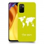 מפת העולם כיסוי מגן קשיח בעיצוב אישי עם השם שלך ל Xiaomi Poco M3 Pro 5G יחידה אחת סקרין מובייל