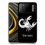 עקרב כיסוי מגן קשיח בעיצוב אישי עם השם שלך ל Xiaomi Poco M3 יחידה אחת סקרין מובייל