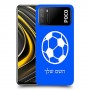 כדורגל - כדור כיסוי מגן קשיח בעיצוב אישי עם השם שלך ל Xiaomi Poco M3 יחידה אחת סקרין מובייל