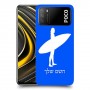 גלישה כיסוי מגן קשיח בעיצוב אישי עם השם שלך ל Xiaomi Poco M3 יחידה אחת סקרין מובייל