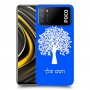 עץ כיסוי מגן קשיח בעיצוב אישי עם השם שלך ל Xiaomi Poco M3 יחידה אחת סקרין מובייל