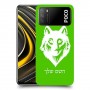 זאב כיסוי מגן קשיח בעיצוב אישי עם השם שלך ל Xiaomi Poco M3 יחידה אחת סקרין מובייל