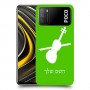 כינור כיסוי מגן קשיח בעיצוב אישי עם השם שלך ל Xiaomi Poco M3 יחידה אחת סקרין מובייל