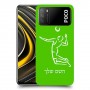 שחקן כדורעף כיסוי מגן קשיח בעיצוב אישי עם השם שלך ל Xiaomi Poco M3 יחידה אחת סקרין מובייל
