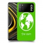 עולם כיסוי מגן קשיח בעיצוב אישי עם השם שלך ל Xiaomi Poco M3 יחידה אחת סקרין מובייל