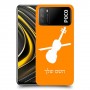 כינור כיסוי מגן קשיח בעיצוב אישי עם השם שלך ל Xiaomi Poco M3 יחידה אחת סקרין מובייל