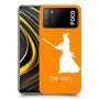 סמוראי כיסוי מגן קשיח בעיצוב אישי עם השם שלך ל Xiaomi Poco M3 יחידה אחת סקרין מובייל