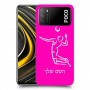 שחקן כדורעף כיסוי מגן קשיח בעיצוב אישי עם השם שלך ל Xiaomi Poco M3 יחידה אחת סקרין מובייל
