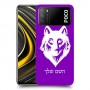 זאב כיסוי מגן קשיח בעיצוב אישי עם השם שלך ל Xiaomi Poco M3 יחידה אחת סקרין מובייל
