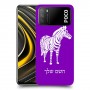 זברה כיסוי מגן קשיח בעיצוב אישי עם השם שלך ל Xiaomi Poco M3 יחידה אחת סקרין מובייל
