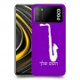 סקספון כיסוי מגן קשיח בעיצוב אישי עם השם שלך ל Xiaomi Poco M3 יחידה אחת סקרין מובייל