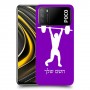 הרמת משקולות כיסוי מגן קשיח בעיצוב אישי עם השם שלך ל Xiaomi Poco M3 יחידה אחת סקרין מובייל