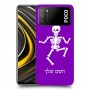 שלד כיסוי מגן קשיח בעיצוב אישי עם השם שלך ל Xiaomi Poco M3 יחידה אחת סקרין מובייל