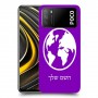 עולם כיסוי מגן קשיח בעיצוב אישי עם השם שלך ל Xiaomi Poco M3 יחידה אחת סקרין מובייל