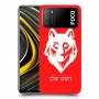 זאב כיסוי מגן קשיח בעיצוב אישי עם השם שלך ל Xiaomi Poco M3 יחידה אחת סקרין מובייל