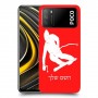 סקִי כיסוי מגן קשיח בעיצוב אישי עם השם שלך ל Xiaomi Poco M3 יחידה אחת סקרין מובייל