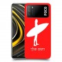 גלישה כיסוי מגן קשיח בעיצוב אישי עם השם שלך ל Xiaomi Poco M3 יחידה אחת סקרין מובייל