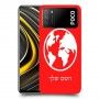עולם כיסוי מגן קשיח בעיצוב אישי עם השם שלך ל Xiaomi Poco M3 יחידה אחת סקרין מובייל