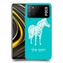 זברה כיסוי מגן קשיח בעיצוב אישי עם השם שלך ל Xiaomi Poco M3 יחידה אחת סקרין מובייל