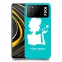אישה אהבה כיסוי מגן קשיח בעיצוב אישי עם השם שלך ל Xiaomi Poco M3 יחידה אחת סקרין מובייל