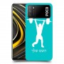 הרמת משקולות כיסוי מגן קשיח בעיצוב אישי עם השם שלך ל Xiaomi Poco M3 יחידה אחת סקרין מובייל