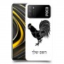 תרנגול כיסוי מגן קשיח בעיצוב אישי עם השם שלך ל Xiaomi Poco M3 יחידה אחת סקרין מובייל