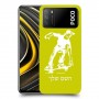 ילד סקייטבורד כיסוי מגן קשיח בעיצוב אישי עם השם שלך ל Xiaomi Poco M3 יחידה אחת סקרין מובייל