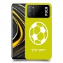 כדורגל - כדור כיסוי מגן קשיח בעיצוב אישי עם השם שלך ל Xiaomi Poco M3 יחידה אחת סקרין מובייל