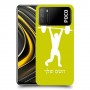 הרמת משקולות כיסוי מגן קשיח בעיצוב אישי עם השם שלך ל Xiaomi Poco M3 יחידה אחת סקרין מובייל