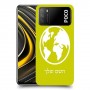 עולם כיסוי מגן קשיח בעיצוב אישי עם השם שלך ל Xiaomi Poco M3 יחידה אחת סקרין מובייל