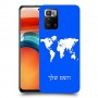 מפת העולם כיסוי מגן קשיח בעיצוב אישי עם השם שלך ל Xiaomi Poco X3 GT יחידה אחת סקרין מובייל