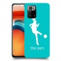 כדורגל - אישה כיסוי מגן קשיח בעיצוב אישי עם השם שלך ל Xiaomi Poco X3 GT יחידה אחת סקרין מובייל