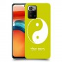 סמל יינג יאנג - סין כיסוי מגן קשיח בעיצוב אישי עם השם שלך ל Xiaomi Poco X3 GT יחידה אחת סקרין מובייל