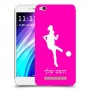 כדורגל - אישה כיסוי מגן קשיח בעיצוב אישי עם השם שלך ל Xiaomi Redmi 4A יחידה אחת סקרין מובייל