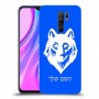 זאב כיסוי מגן קשיח בעיצוב אישי עם השם שלך ל Xiaomi Redmi 9 יחידה אחת סקרין מובייל