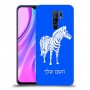 זברה כיסוי מגן קשיח בעיצוב אישי עם השם שלך ל Xiaomi Redmi 9 יחידה אחת סקרין מובייל